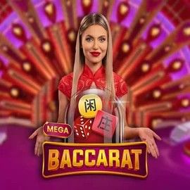 Mega Baccarat by Pragmatic Play, showcased at www.casino-action.eu – game logo
