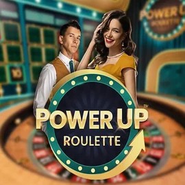 Official Live Casino logo: PowerUP Roulette by Pragmatic Play at Action Casino