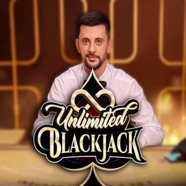 Unlimited Blackjack online game logo by Ezugi on www.casino-action.eu